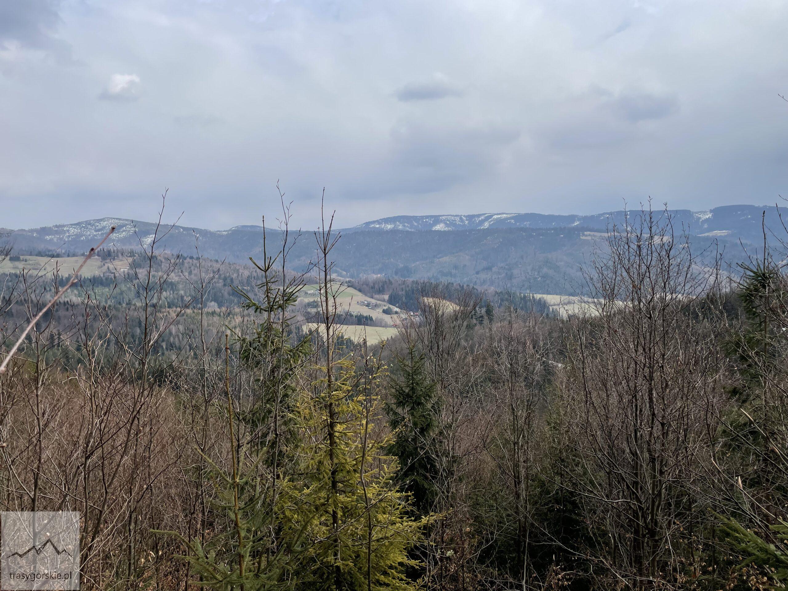 Przełęcz Salmopolska z Brennej - widoki