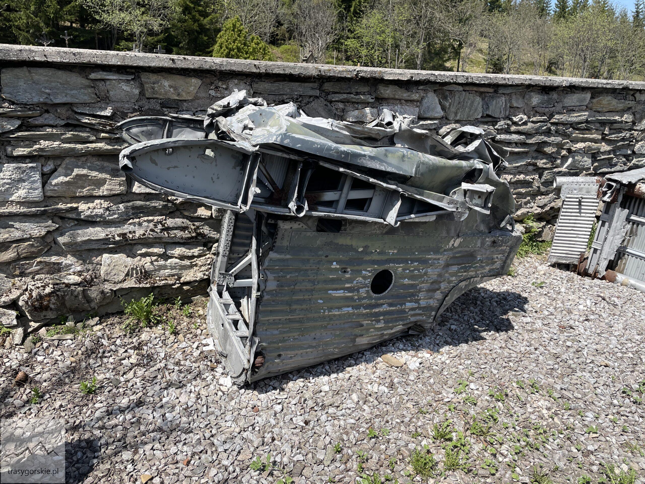 Dolni Mala Upa - Szczątki niemieckiego samolotu, który rozbił się w 1945 roku o Śnieżkę