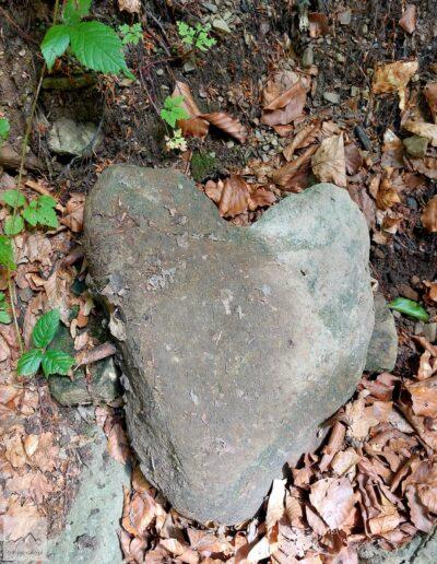 Bieszczady Zachodnie, Magura Stuposiańska, kamień w kształcie serca