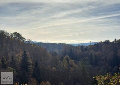 Góry Wałbrzyskie Pogórze Wałbrzyskie Stary Książ panorama