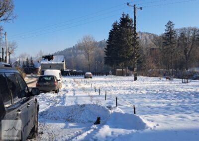 Rudawy Janowickie, parking w Wojanowie, start szlaku na Sokolik