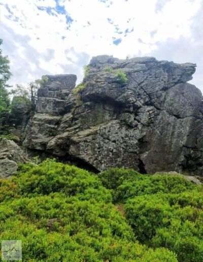 Góry Izerskie, Kopalnia Stanisław, skały Zwalisko, skałki to dobry punkt widokowy